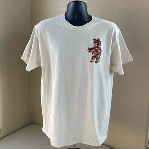 🛍️3/$15🛍️ RIOT SOCIETY Bear Graphic T-Shirt Men’s L Beige Tan